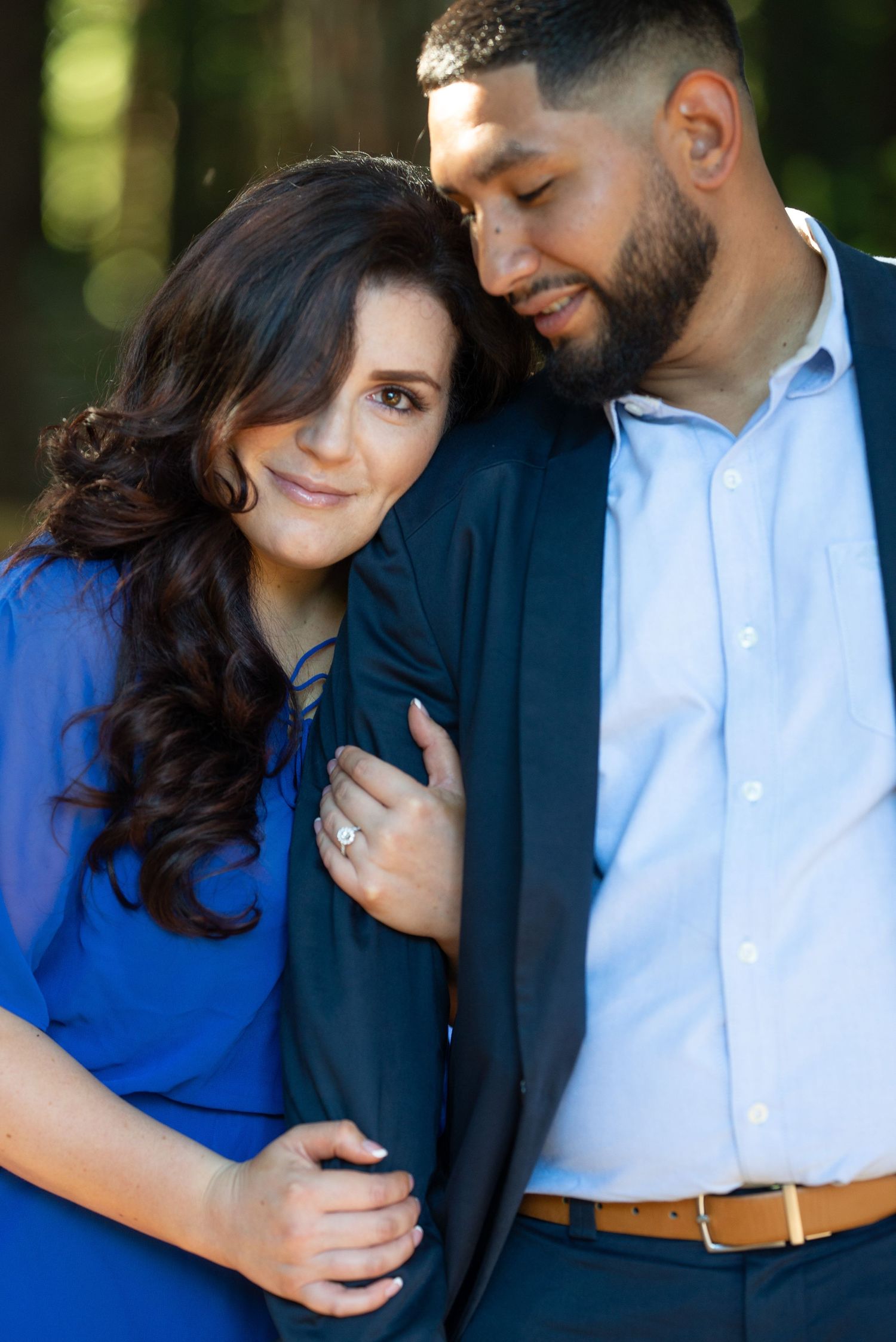 Getting cozy with her fiance, Reinhardt Redwoods Regional Park, 7867 Redwood Rd. Oakland CA