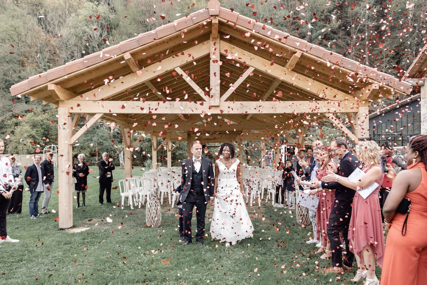 canon a confettis ceremonie, celine.s photography lyon