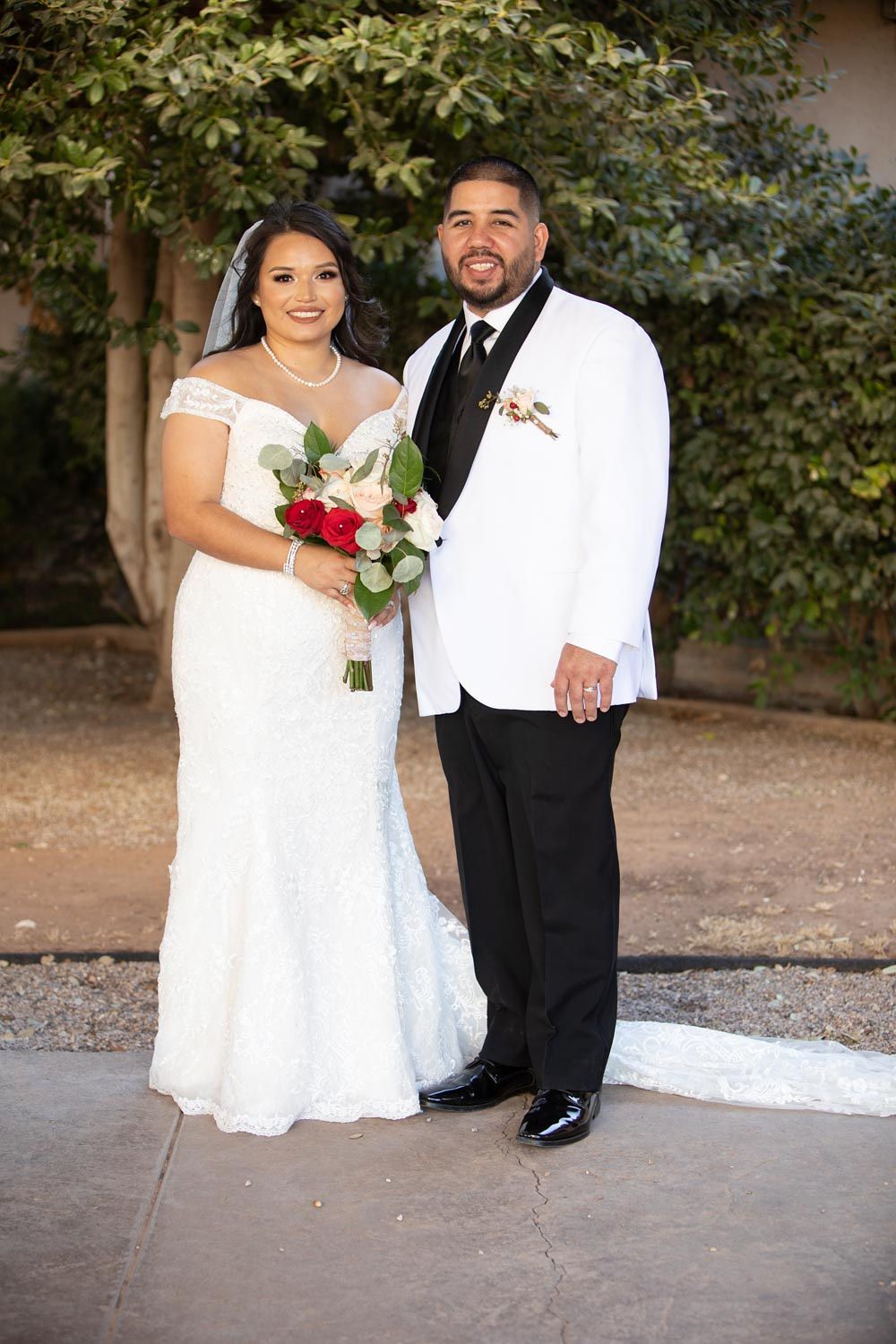 Wedding bride and groom