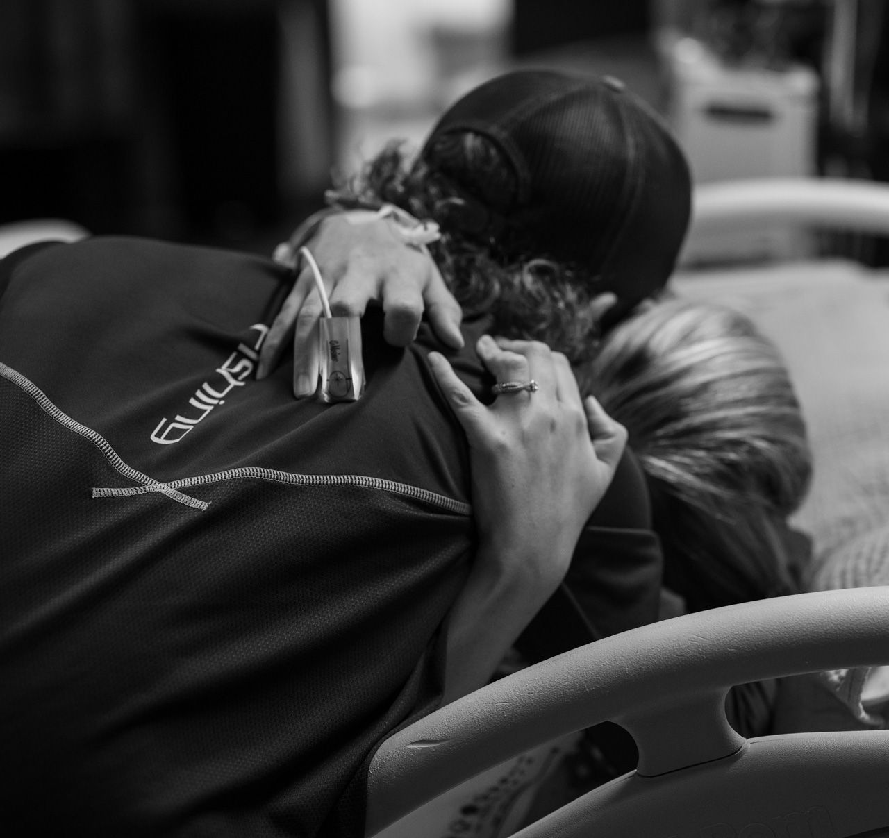 Black and white series of candid sleeping photos.