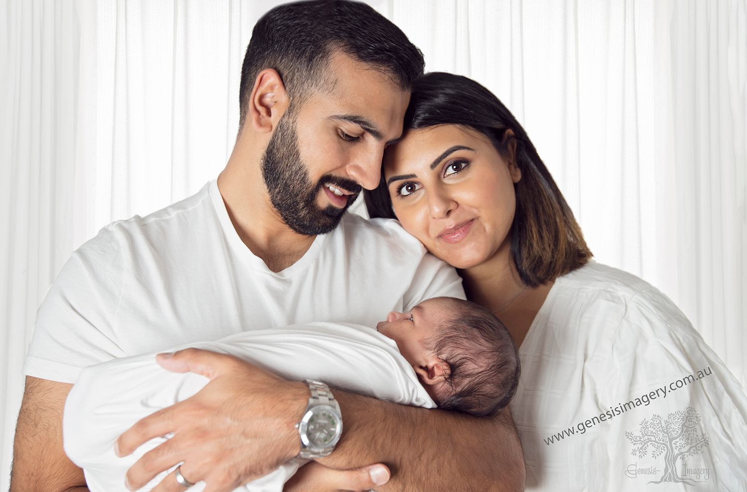 Luxury newborn photography props and designer wraps for Gold Coast clients.