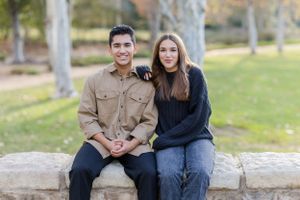 Brother and sister portrait session in Irvine