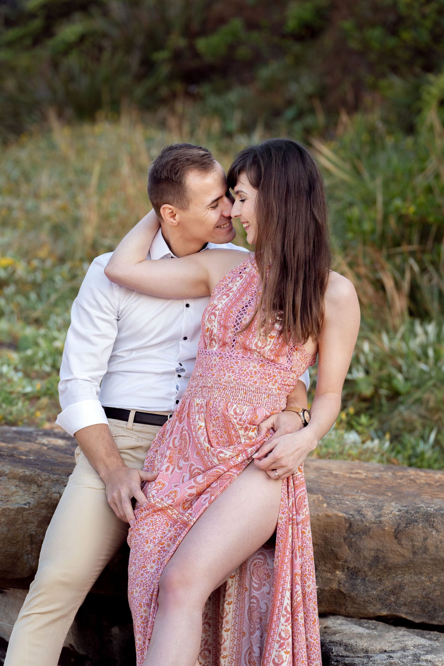 engagement photoshoot in the northern beaches in Sydney