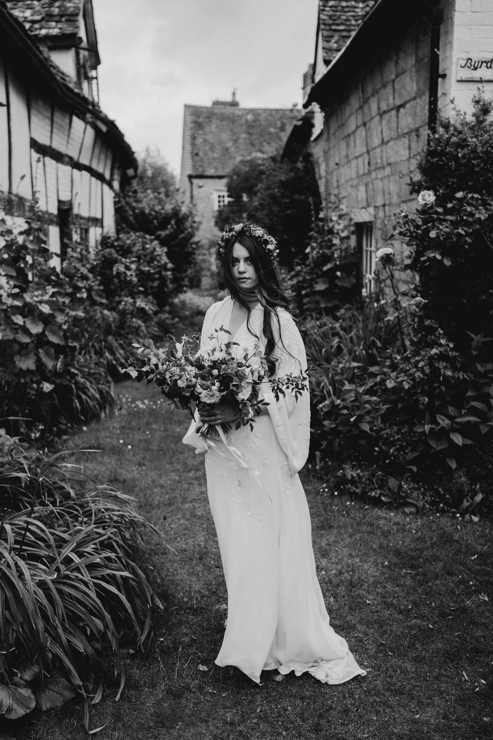 Boho bridal portrait