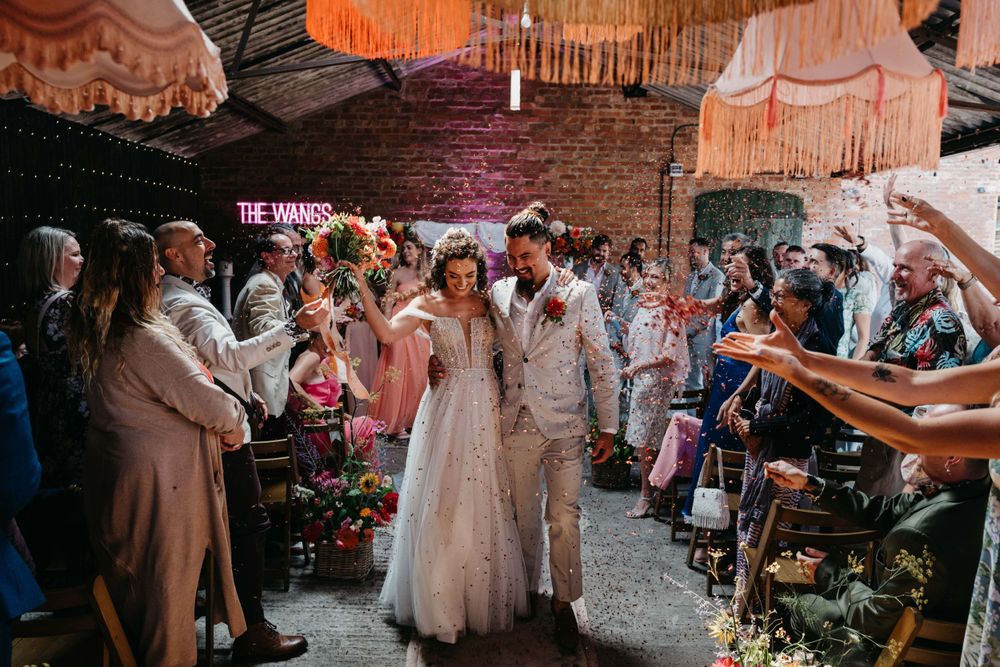 Moat Hall Barns wedding ceremony