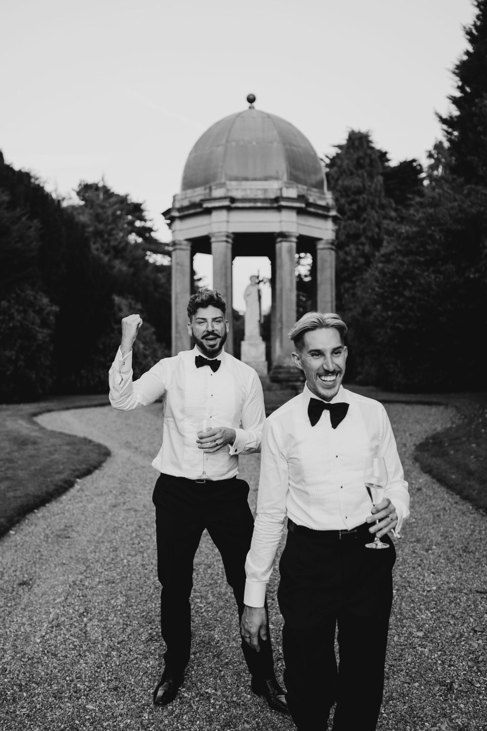 same sex wedding at Hawkstone Hall