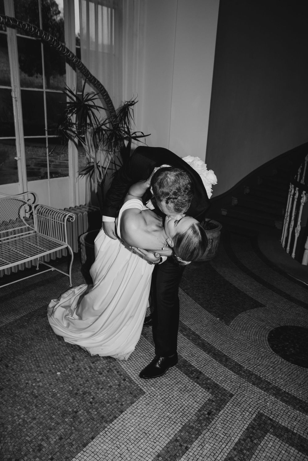 kiss with flash at Hawkstone Hall