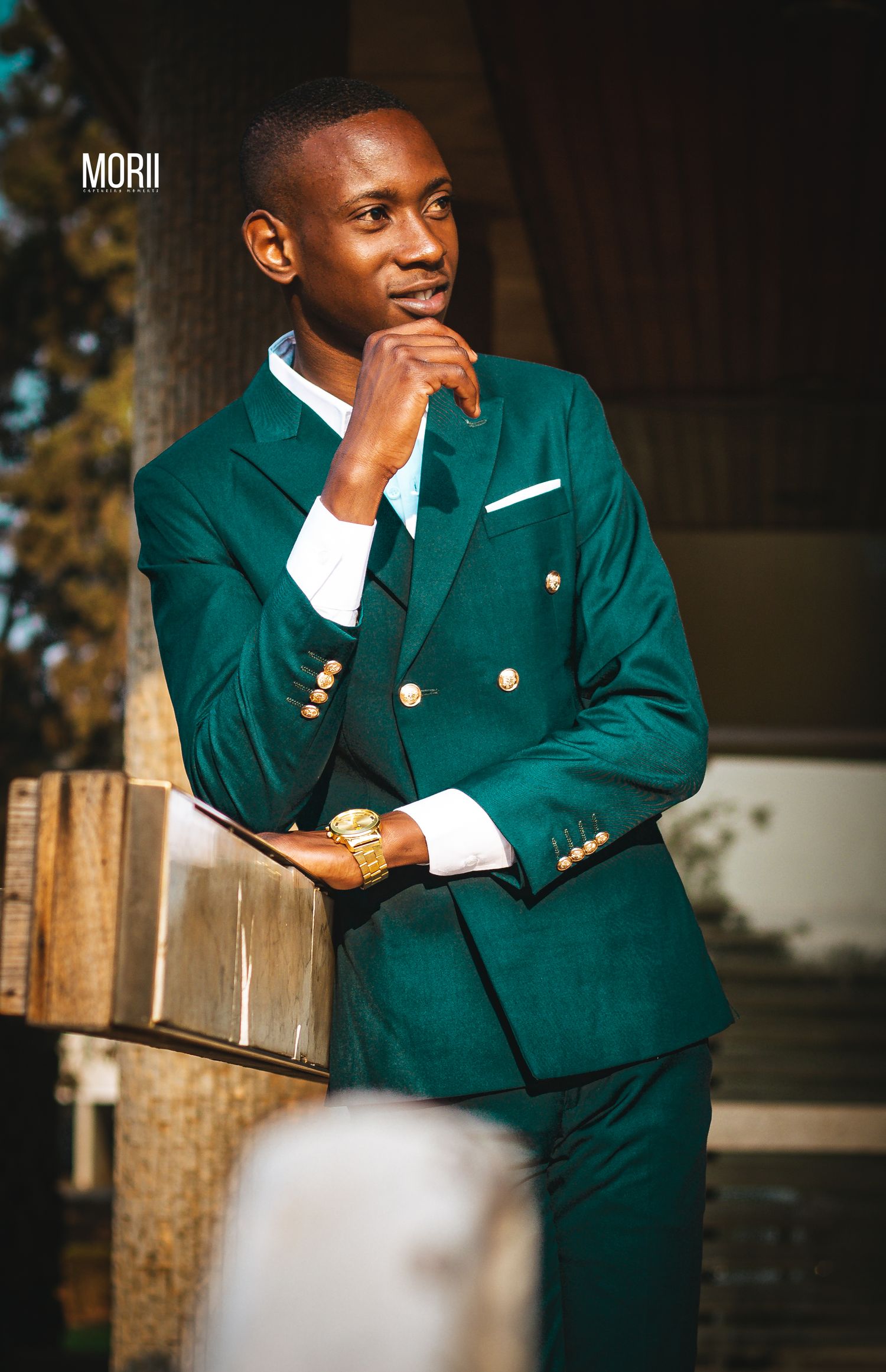 man posing for a porttrait session