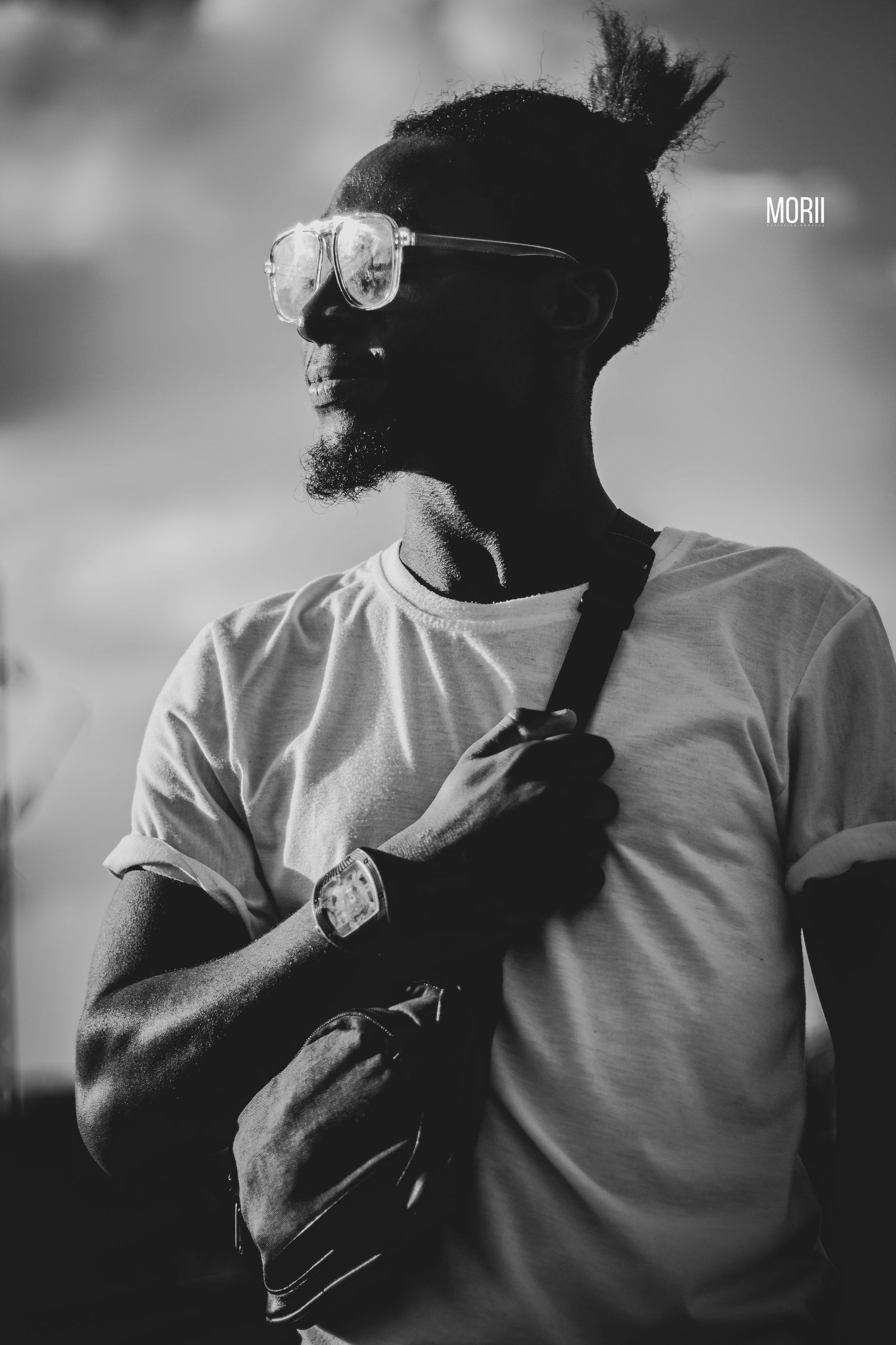 man posing for portrait session