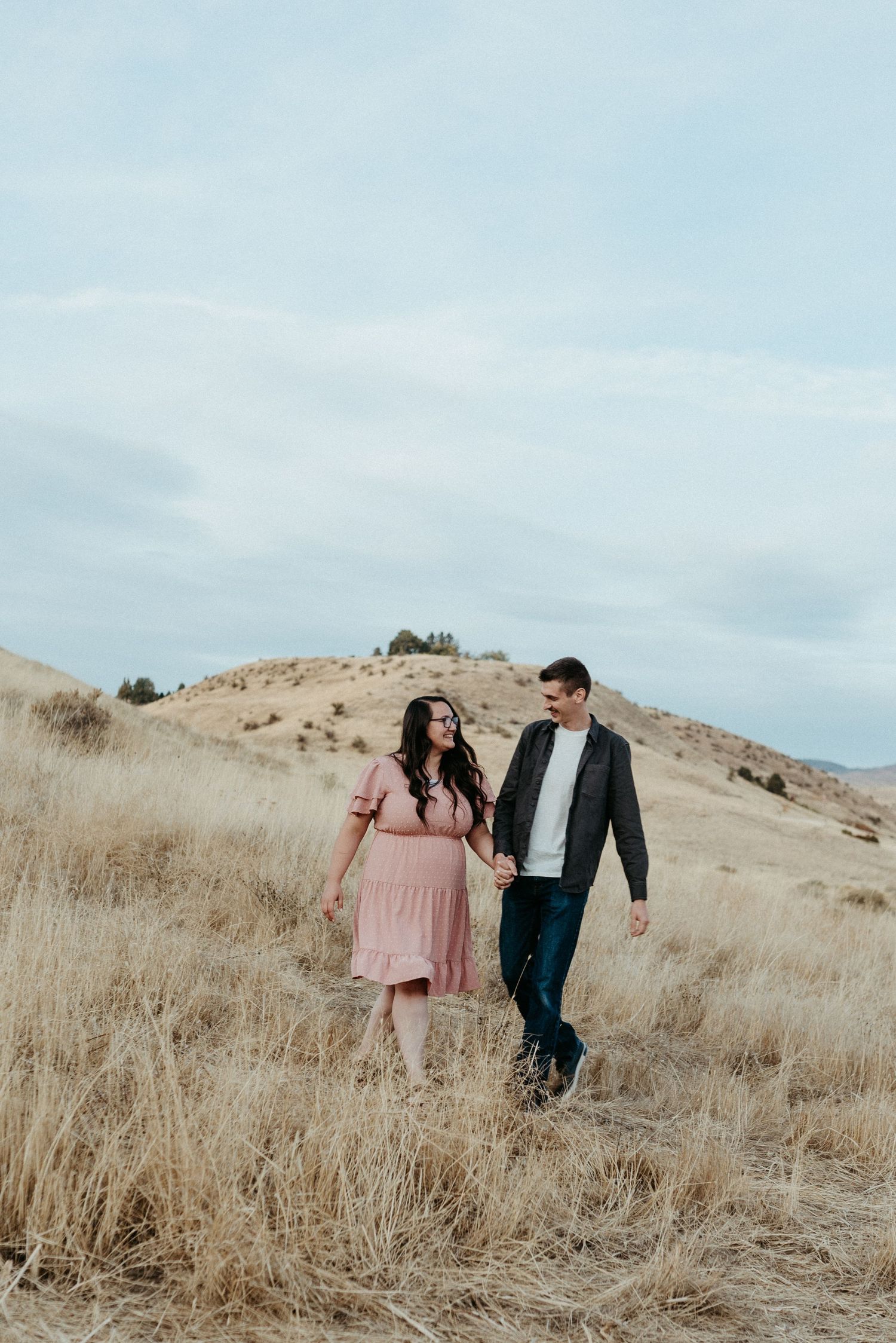 Walking in the foothills Idaho