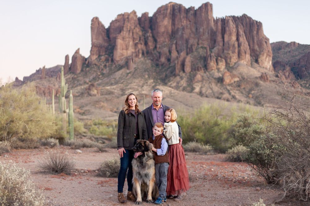 Superstition mountains family photos
