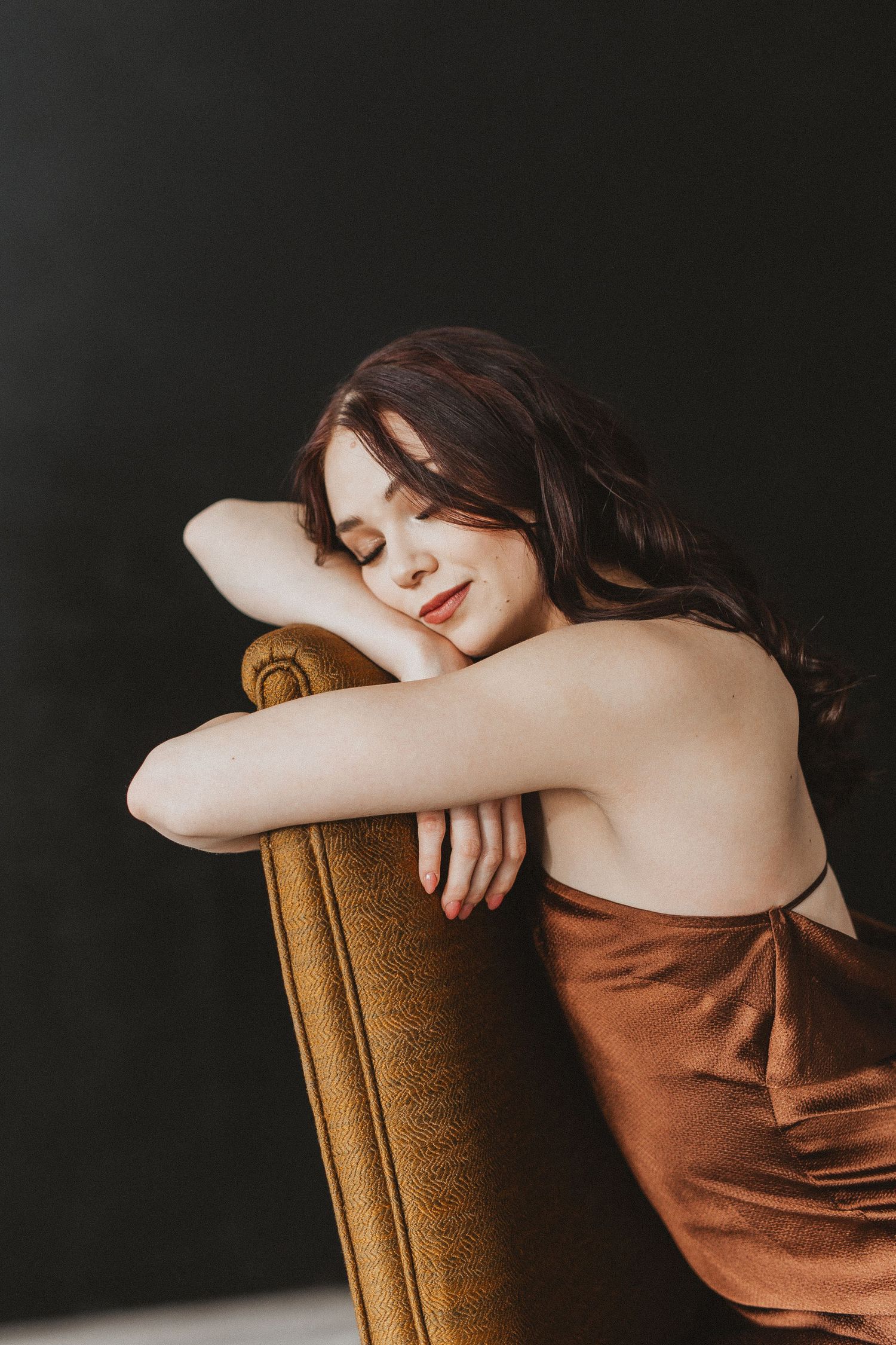 Soft Glam Editorial Self-Love Portrait Session in Utah County Studio