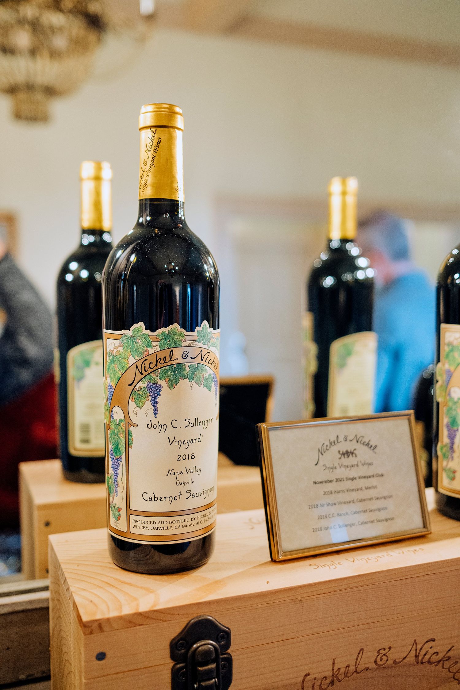 Wine bottles at Nickel & Nickel
