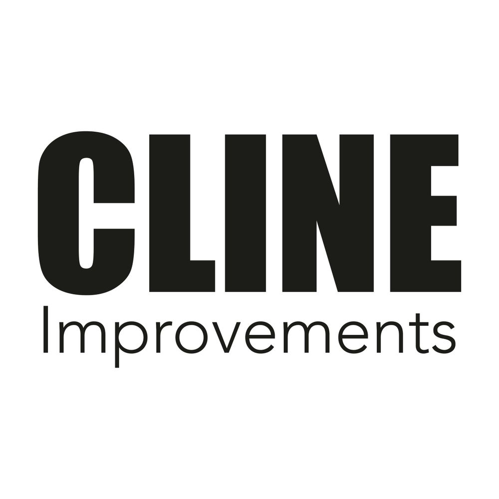 Simple black text logo for Cline Improvements in bold uppercase letters.