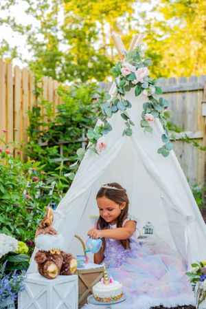 birthday tea party photoshoot in Panama City Florida HCbeachphotography