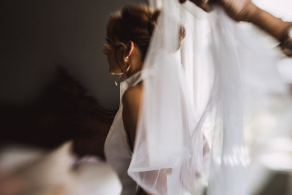 Wedding Veil shot by Rose and Rainbow Photography