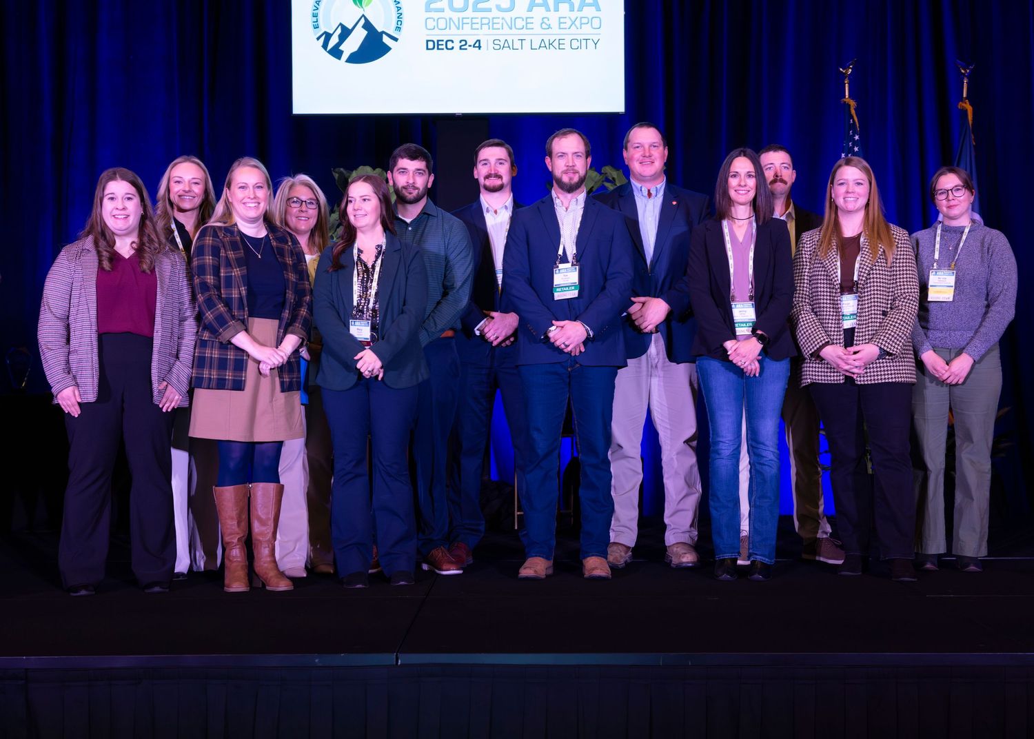 Professional event photography capturing award presentation at Salt Lake City conference