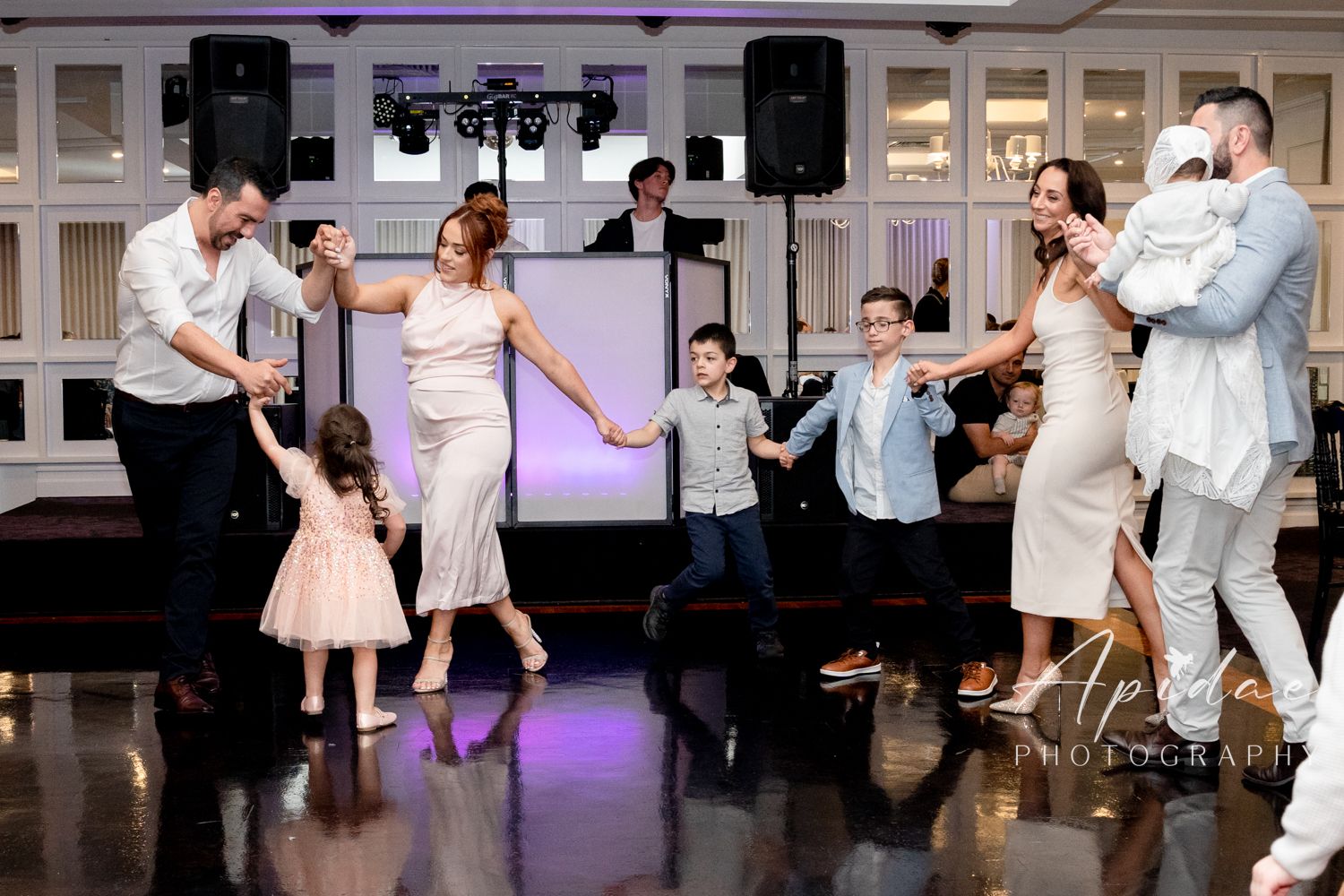 Greek Orthodox Baptism Christening Dancing Photography Candid Moments Nouno Nouna Godparents celebration