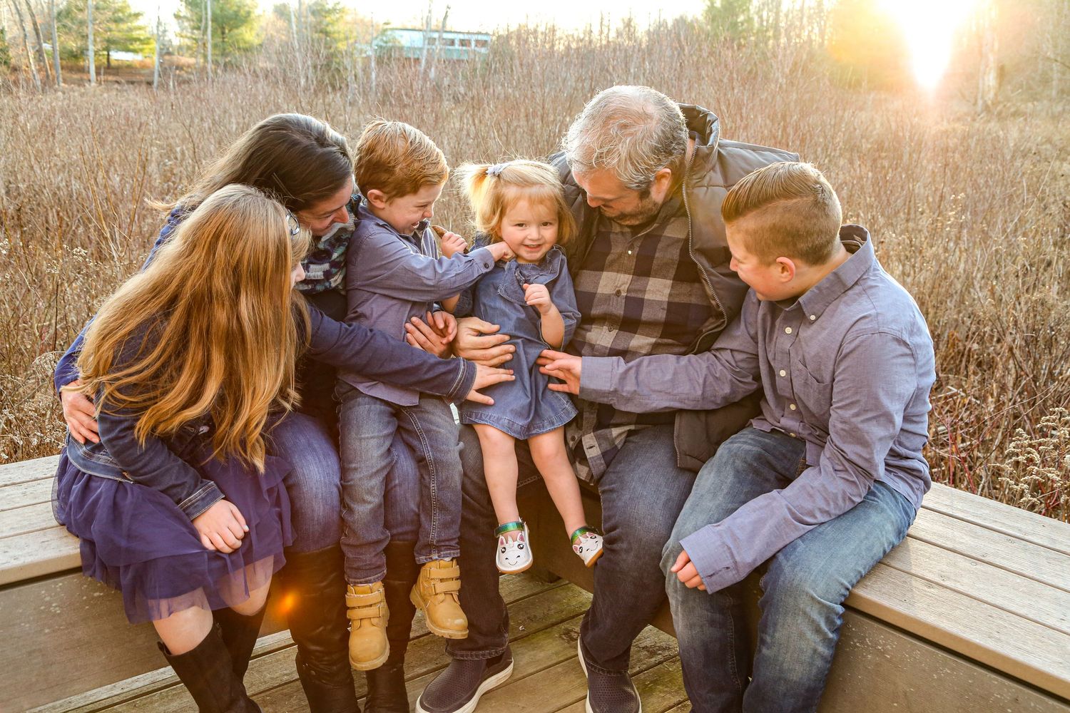 family photo at Lime Hollow in Cortland, NY