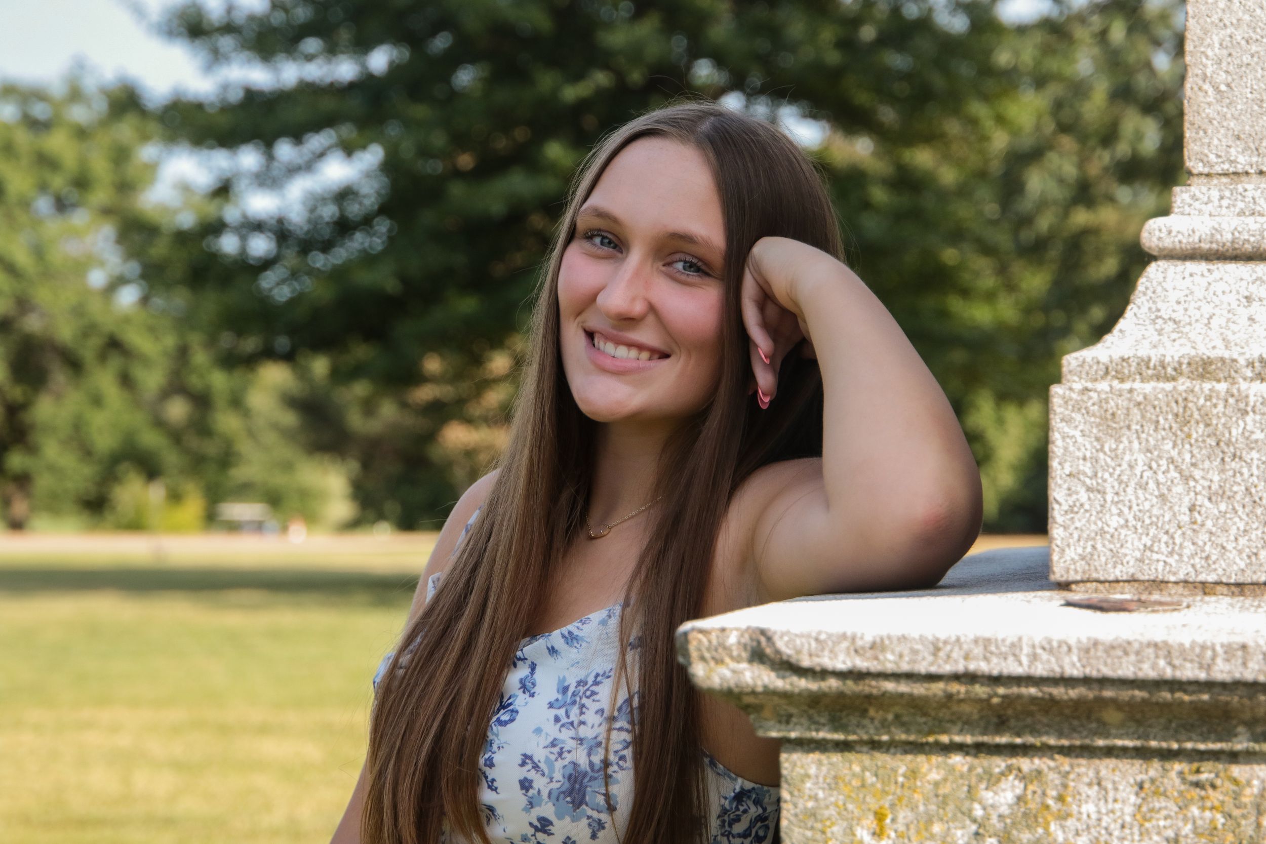 Senior girl at Forest Park