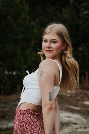 Senior girl at Klondike Park