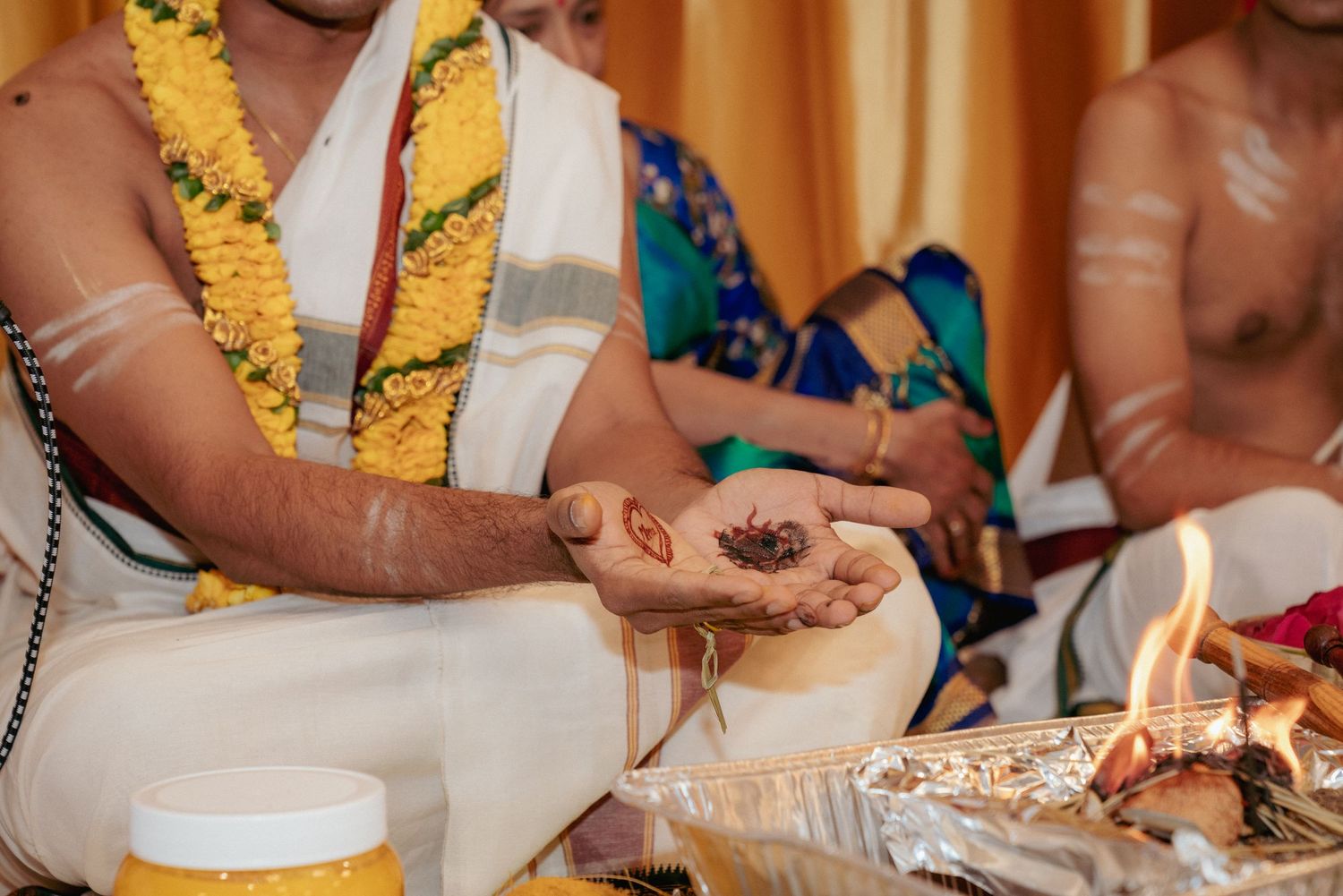 Traditional Indian ceremony with sacred rituals, Portland wedding.