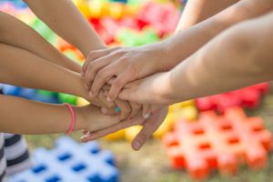 hands together