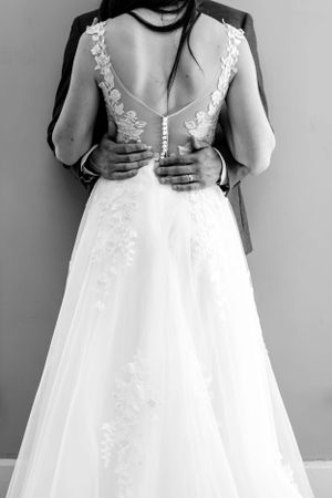 Bride, Wedding Dress, Black and White, Photography