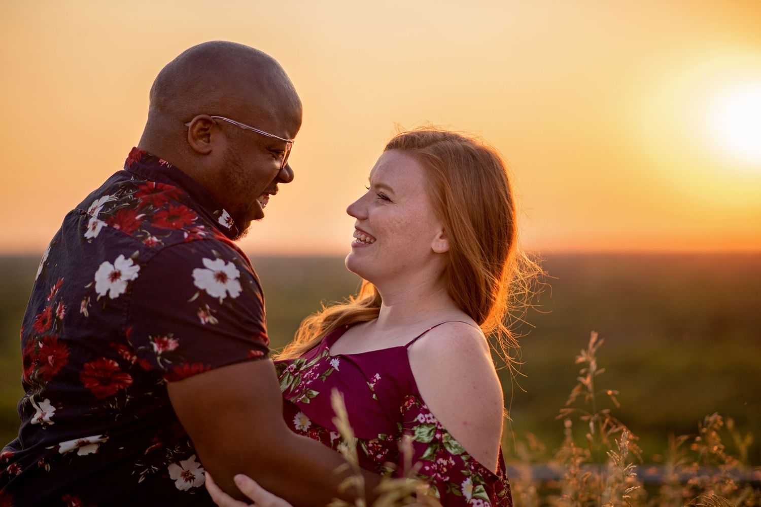 couple sunset love laugh photo Warrenville