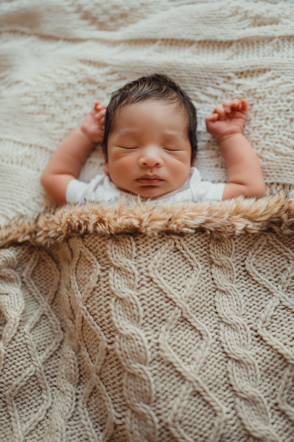 Sleeping newborn baby