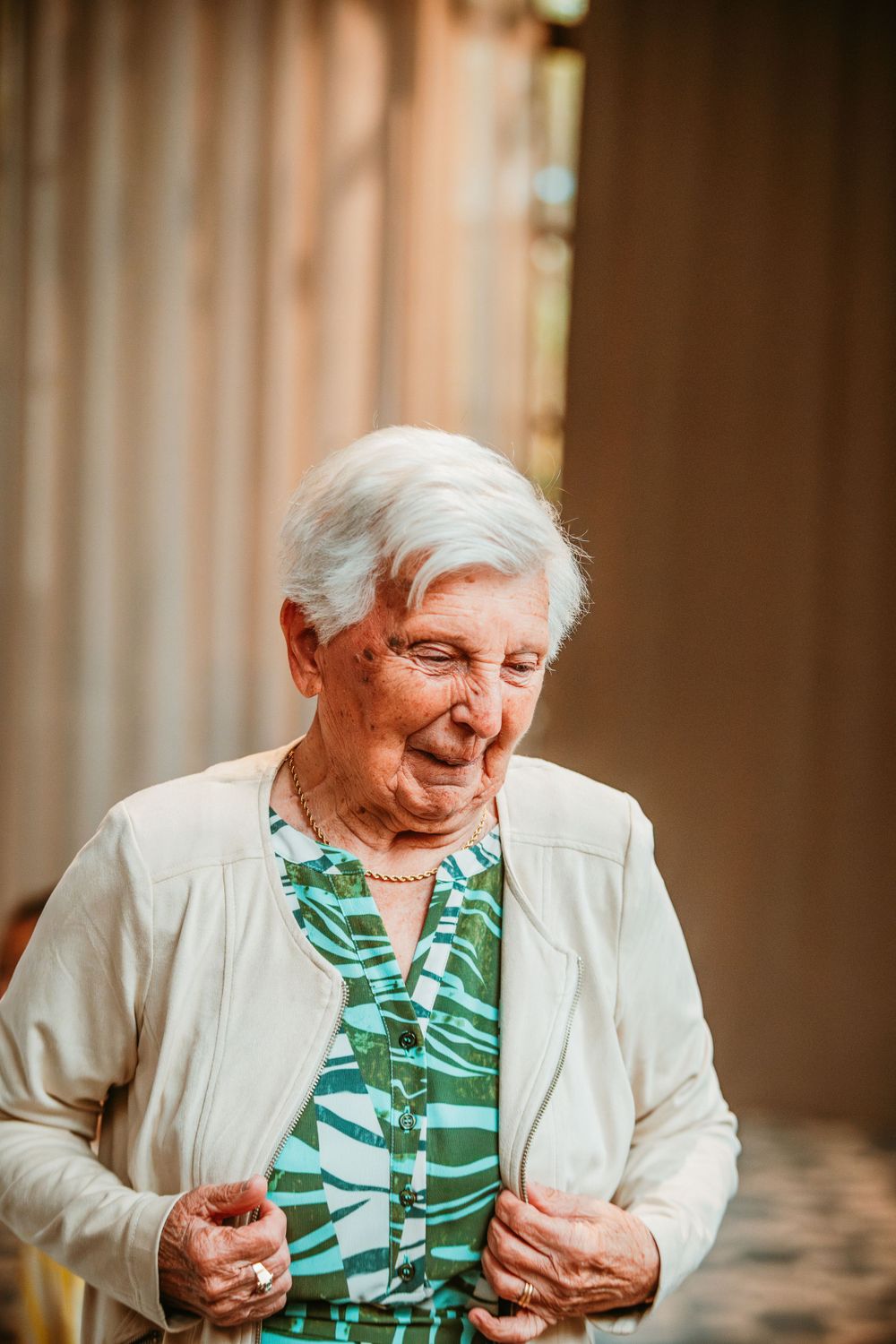 Een trotse oma.