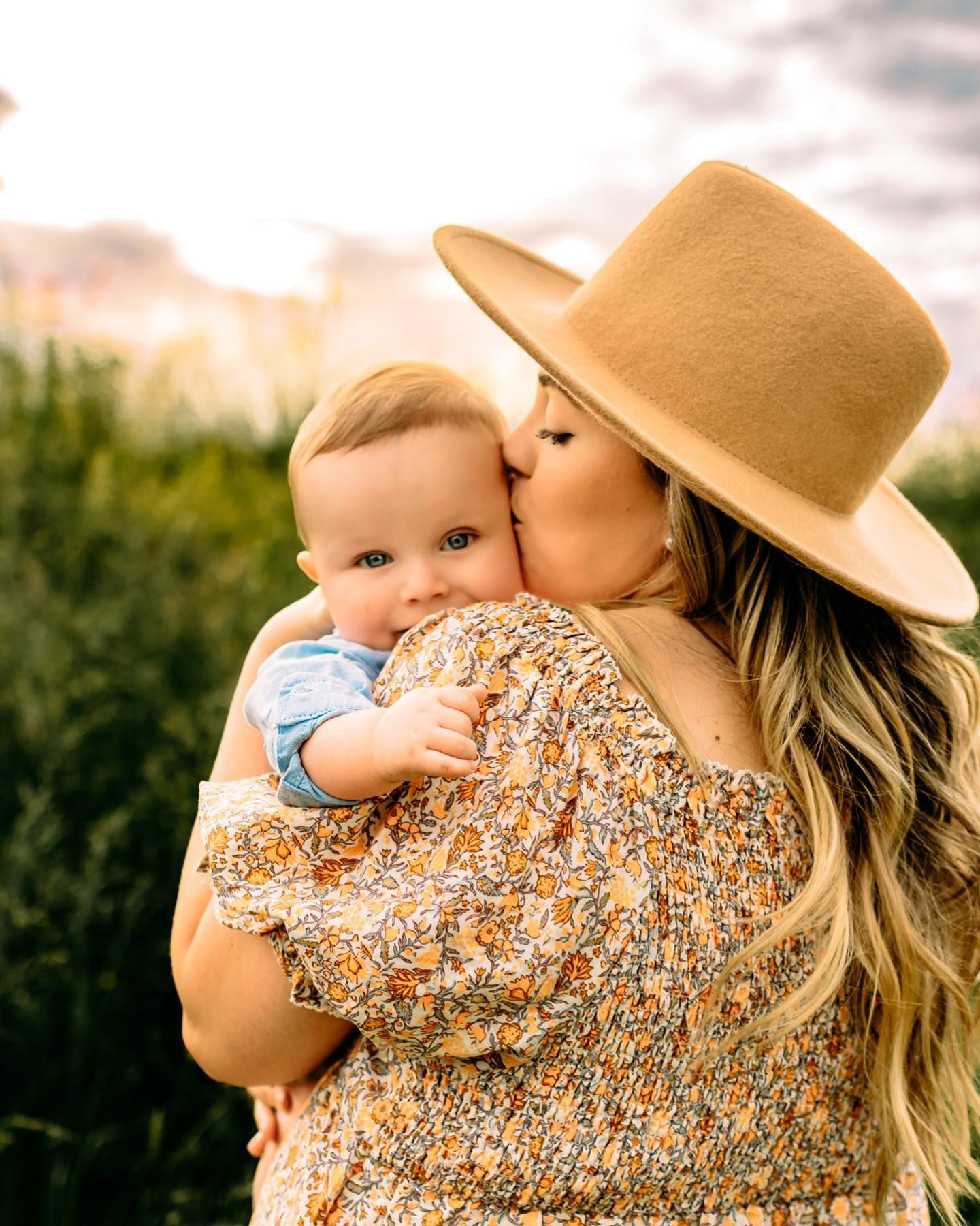 Golden Hour Mama and Son Photograph