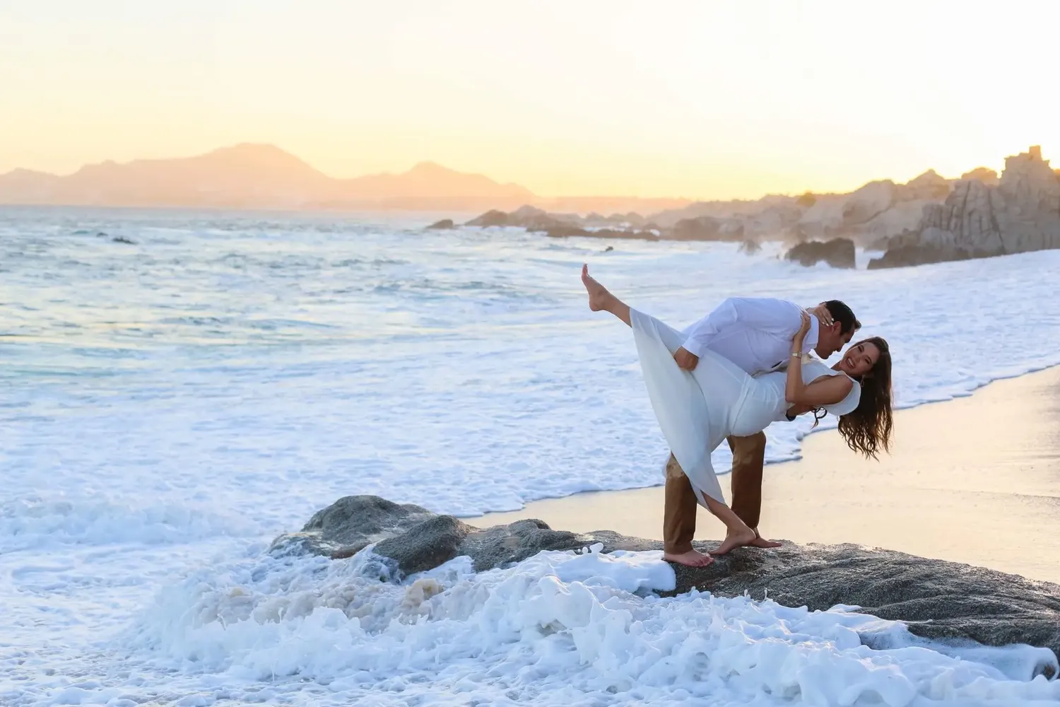 dancing at the beach