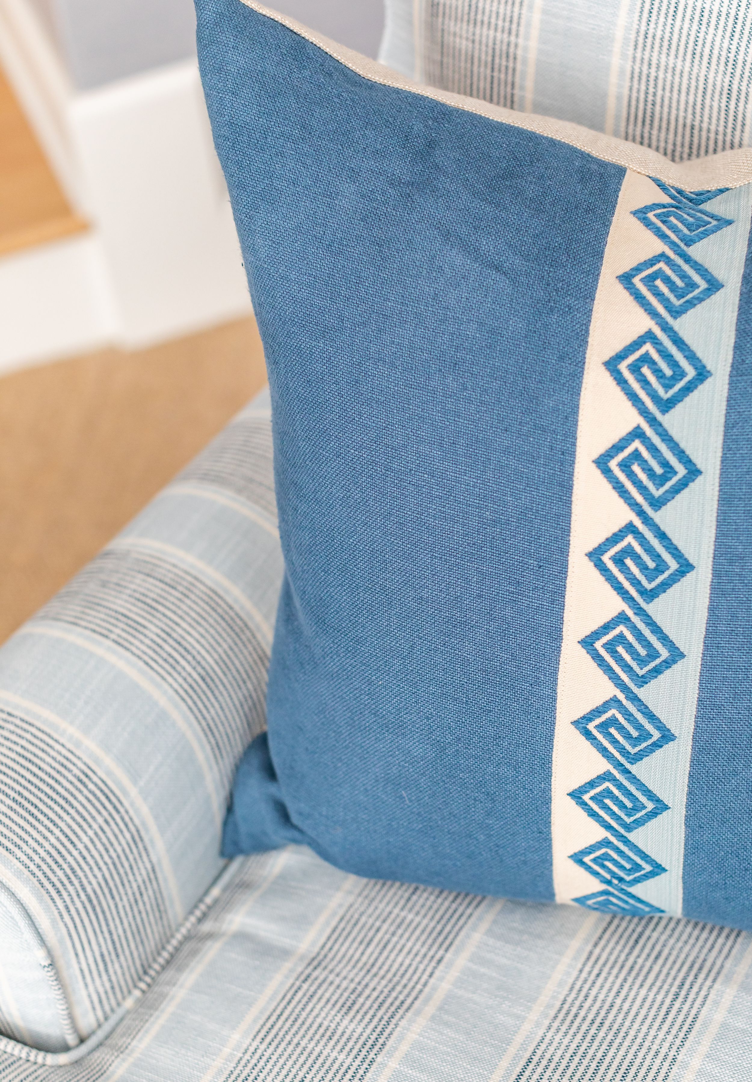 Custom upholstery in Ponte Vedra home by Orangerie home