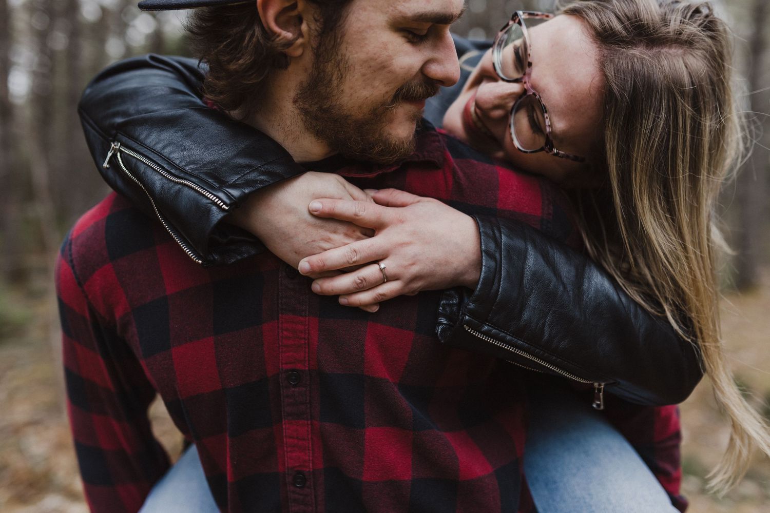 Spring engagement session at Laurie Lake Provincial Park, Grand Lake, Nova Scotia