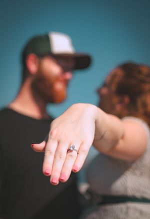 Engagement photography session capturing connection and intimacy, photographed by Sierra Lopez Productions.