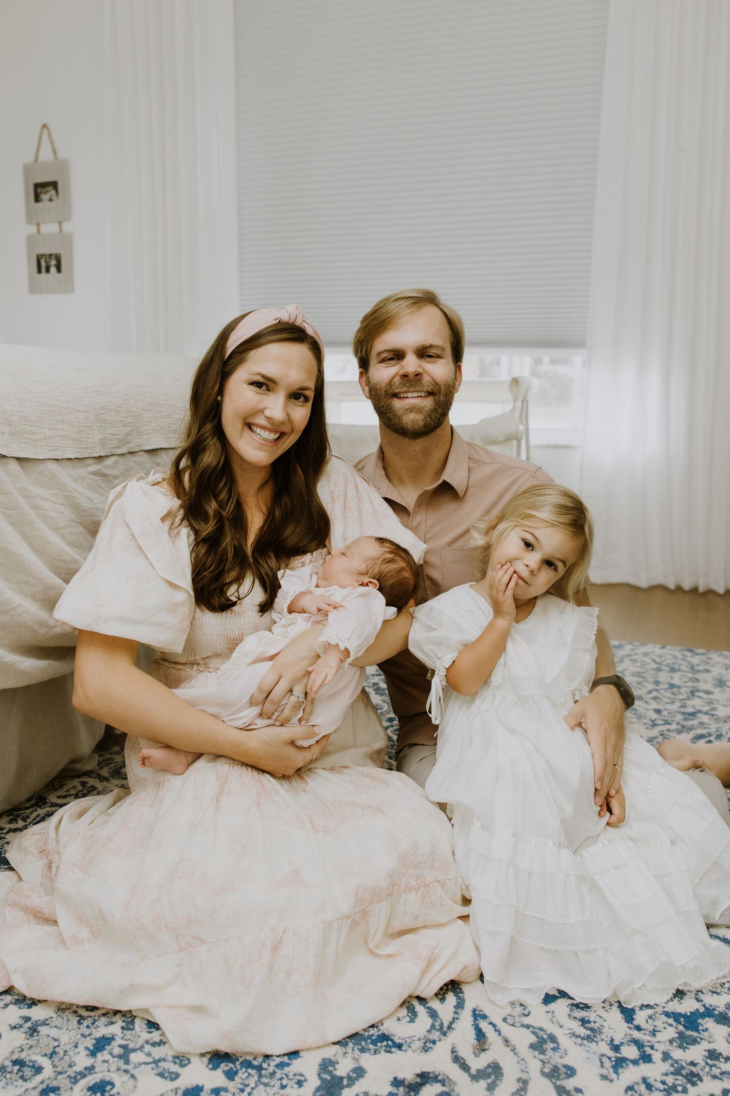 Large family photos in Downtown Palm Beach on the island, at a park and the beach captured by Lindsay McDow Photography