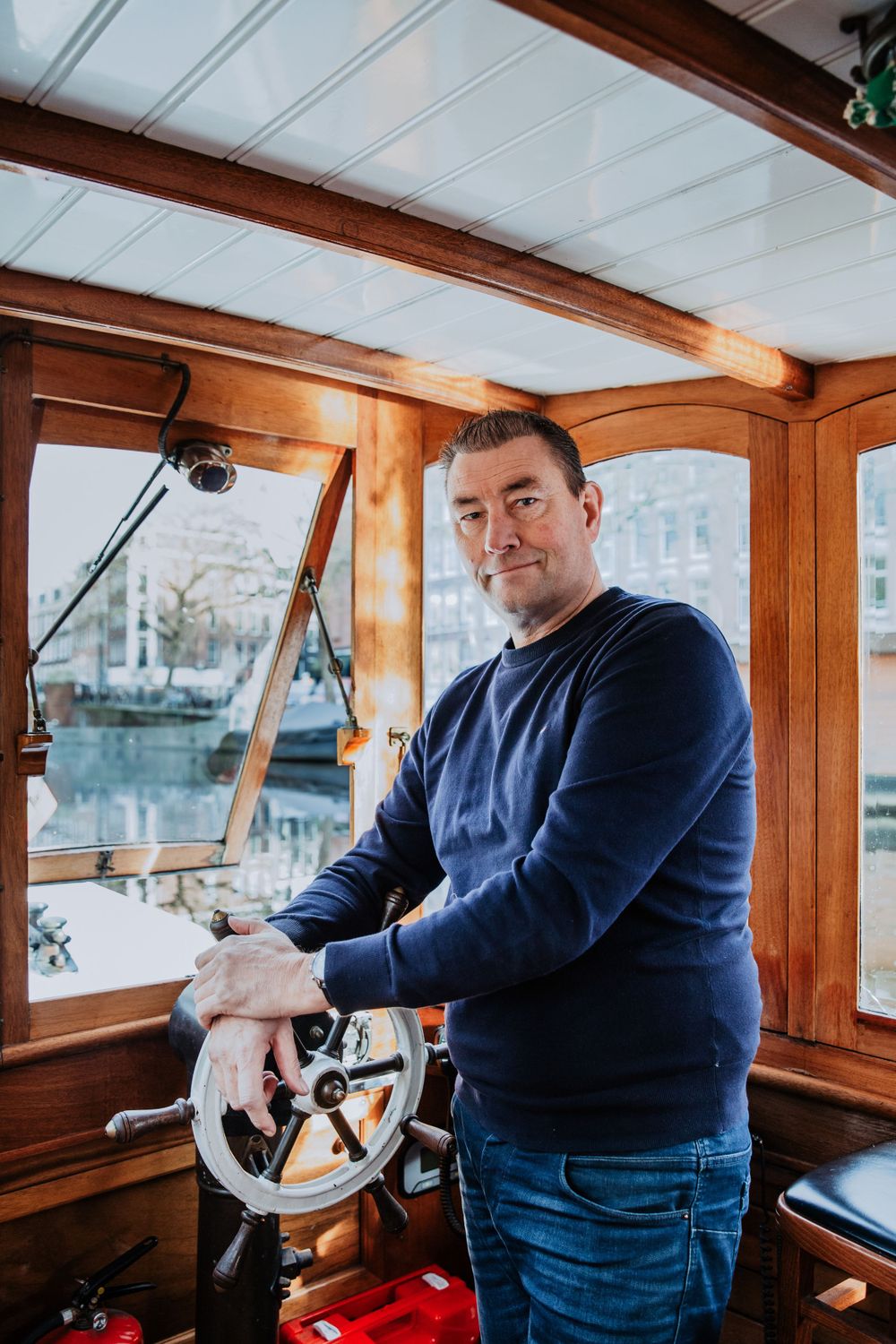 portrait for magazine about Amsterdam canals