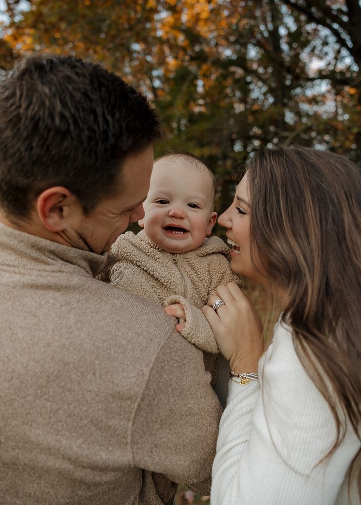 Cute family session at Fisher Farms in Davidson, NC.