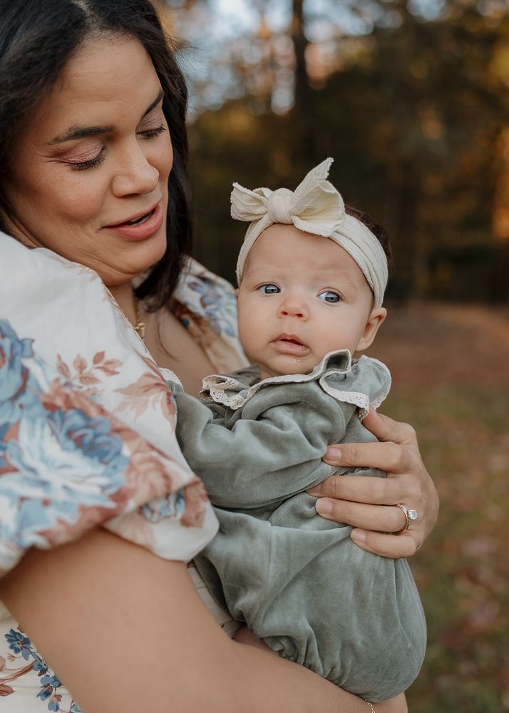 Cute family session at Fisher Farms in Davidson, NC.