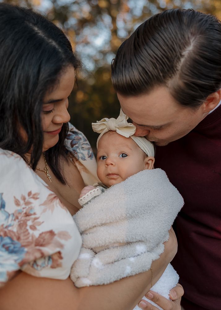 Cute family session at Fisher Farms in Davidson, NC.