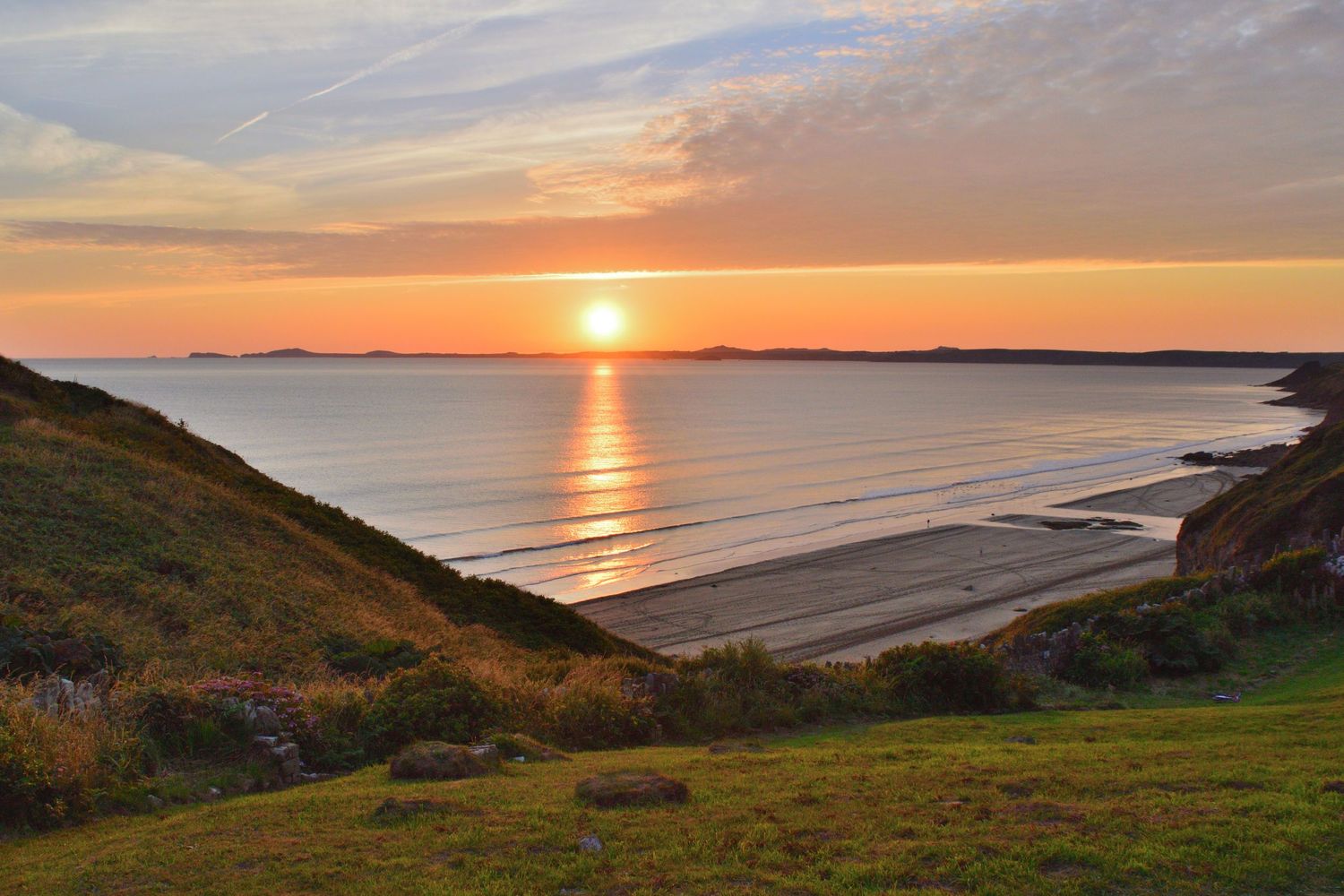 Summer sunset at Druidstone Pembrokeshire photographed by Toni Henwood