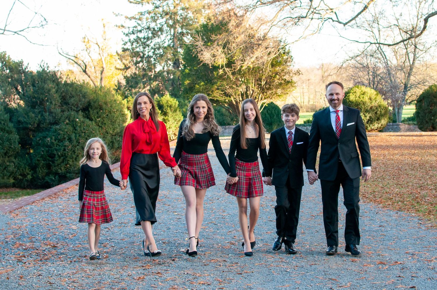 Photo of family walking together