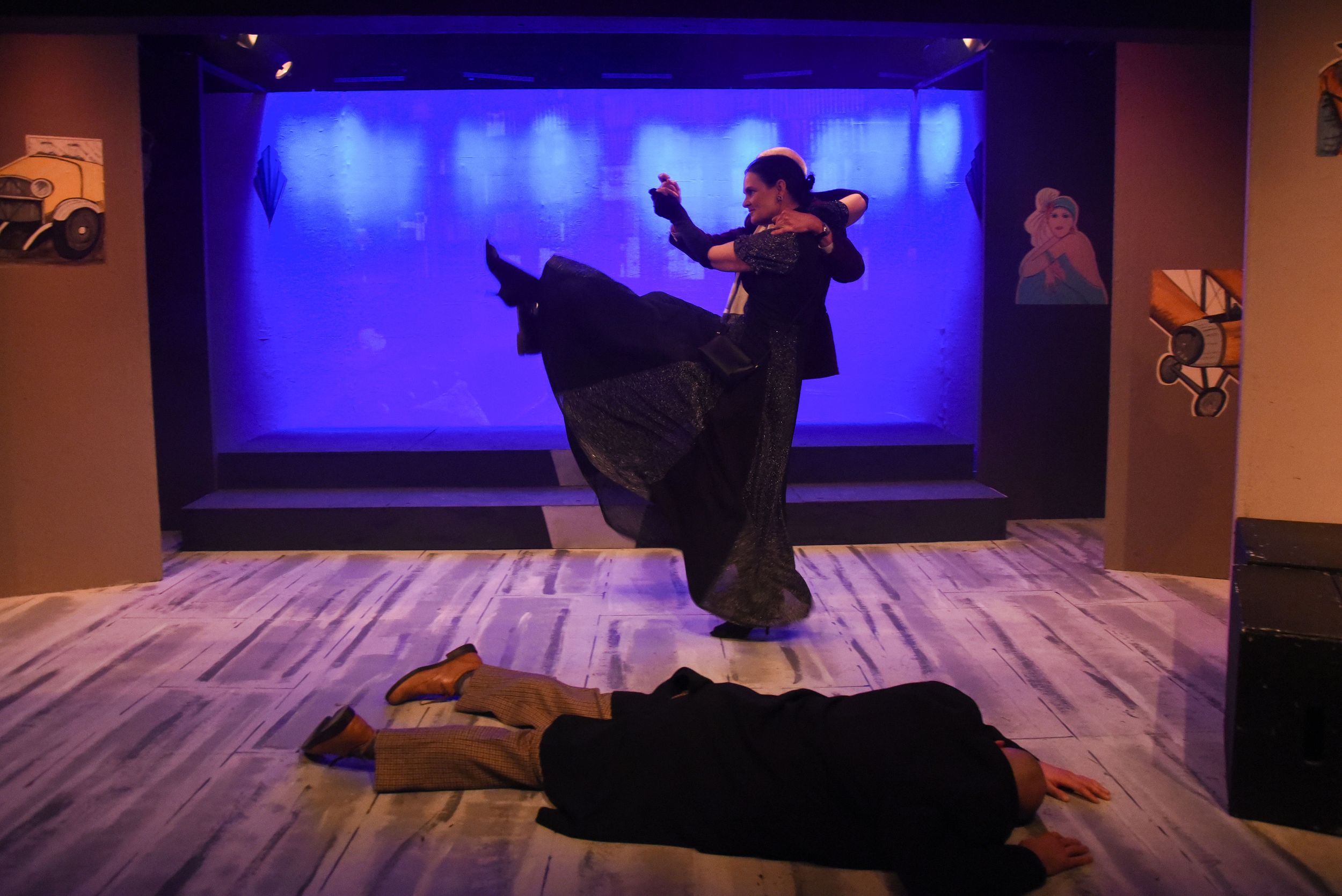 The 39 Steps, Miles Davies Photography, Brighton Little Theatre, Theatre Photography, Sussex Photographer