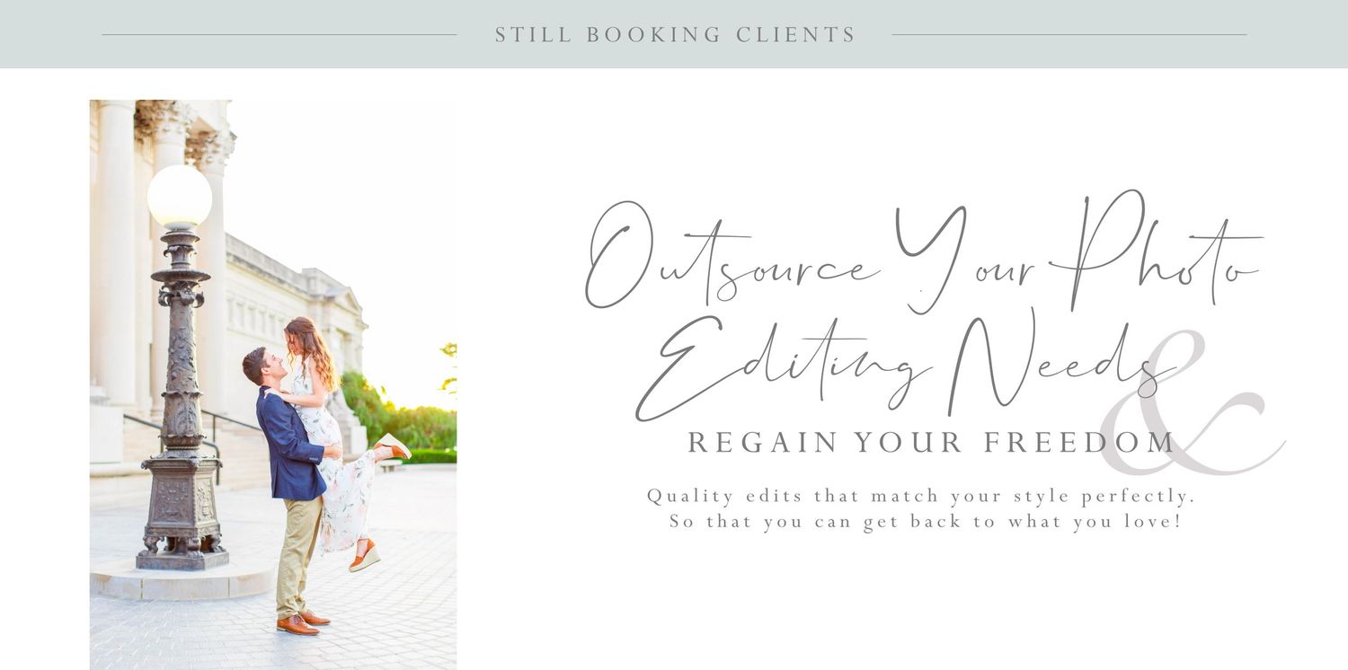 Elegant photography branding template with script typography and minimalist design.