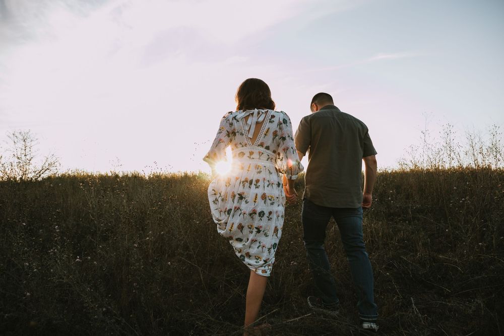 Engagement photo session in Michigan capturing genuine moments of love and connection