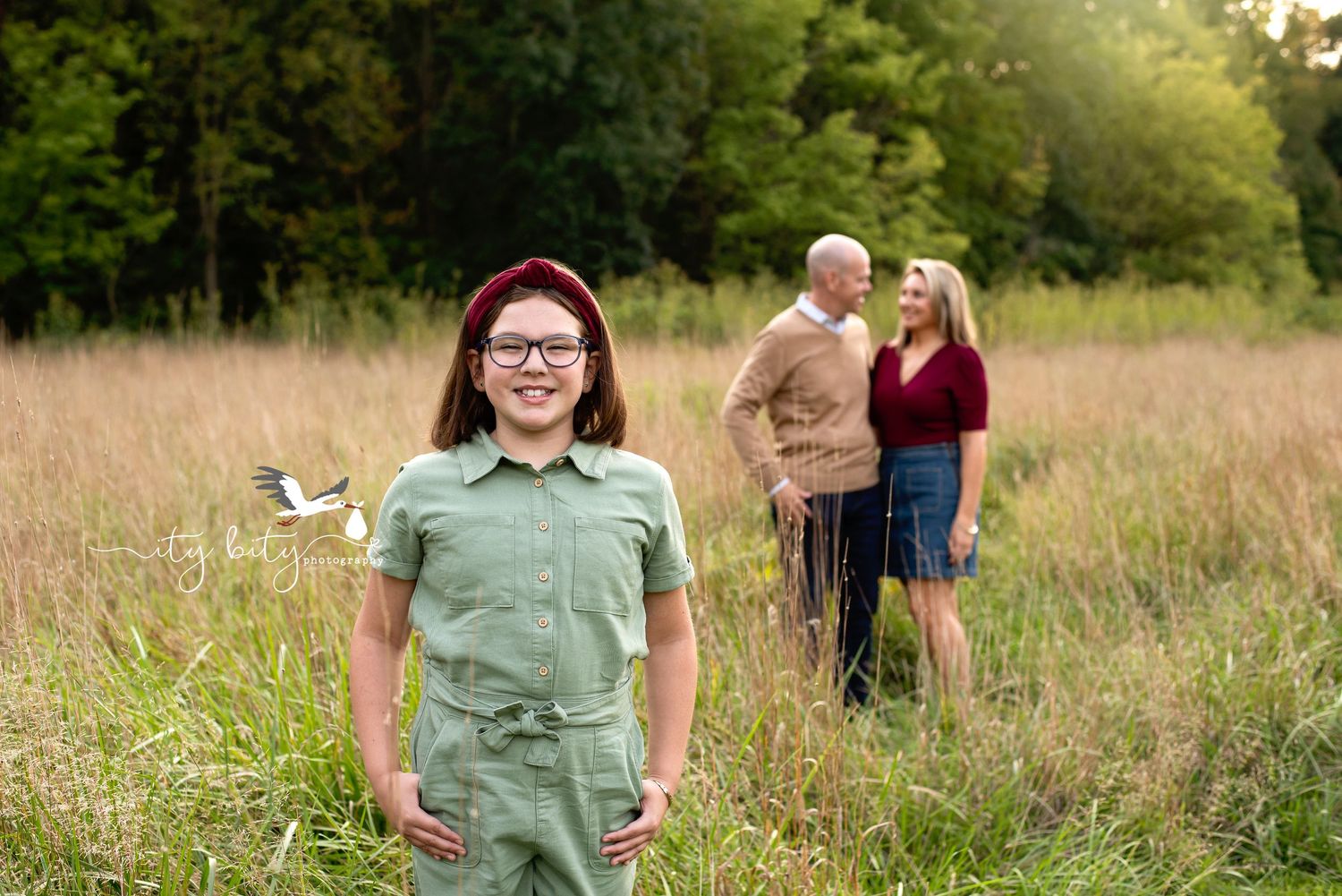Family of 3 Avon Ohio Photographer Sunset Minis