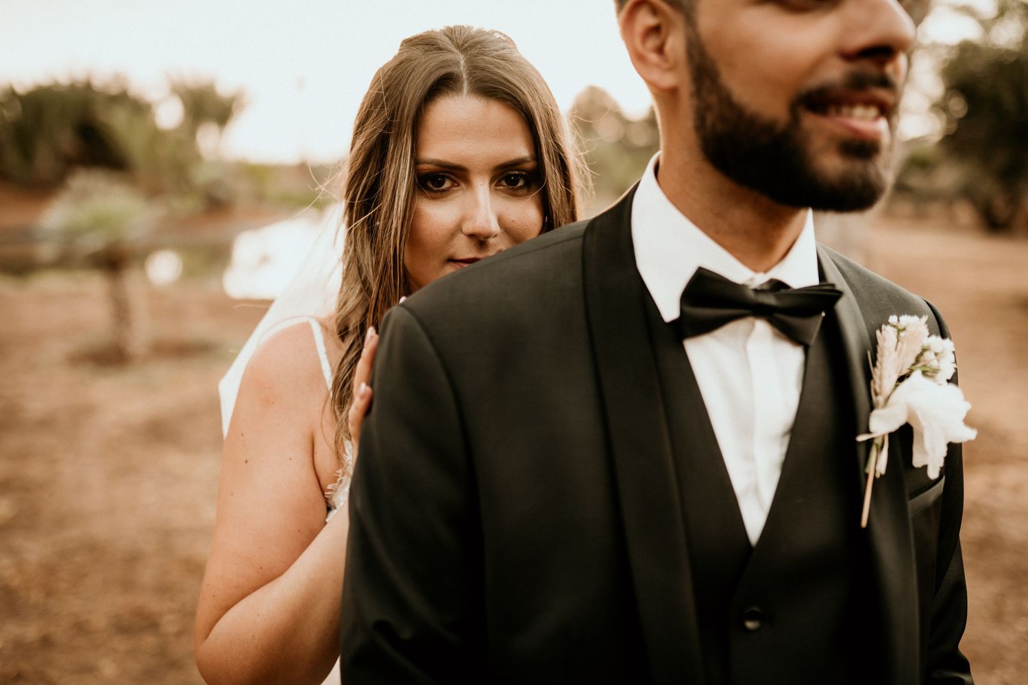 Mariage de Morgane & Rehmy, photo de couple à la siredrah Marrakech