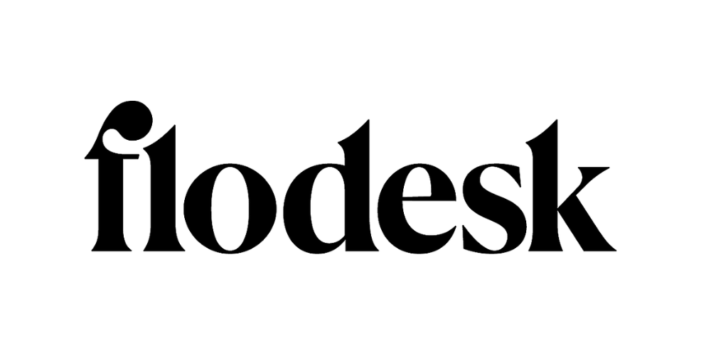 Flodesk logo in black stylized typography against white background.