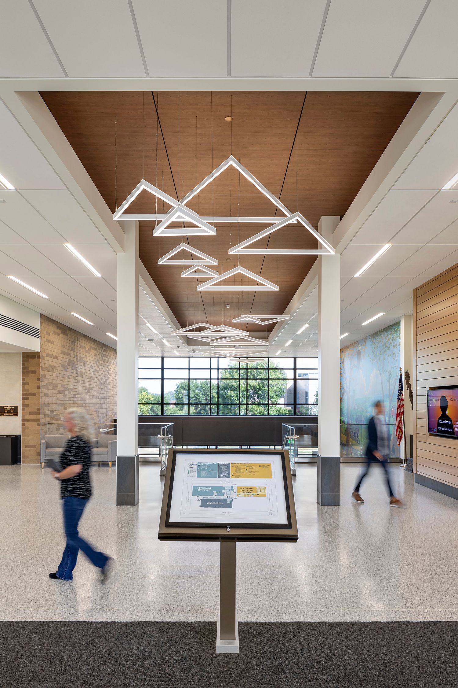 Scott County Justice Center ceiling